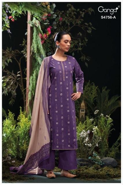 Ganga nityasha 4756 dress material wholesale